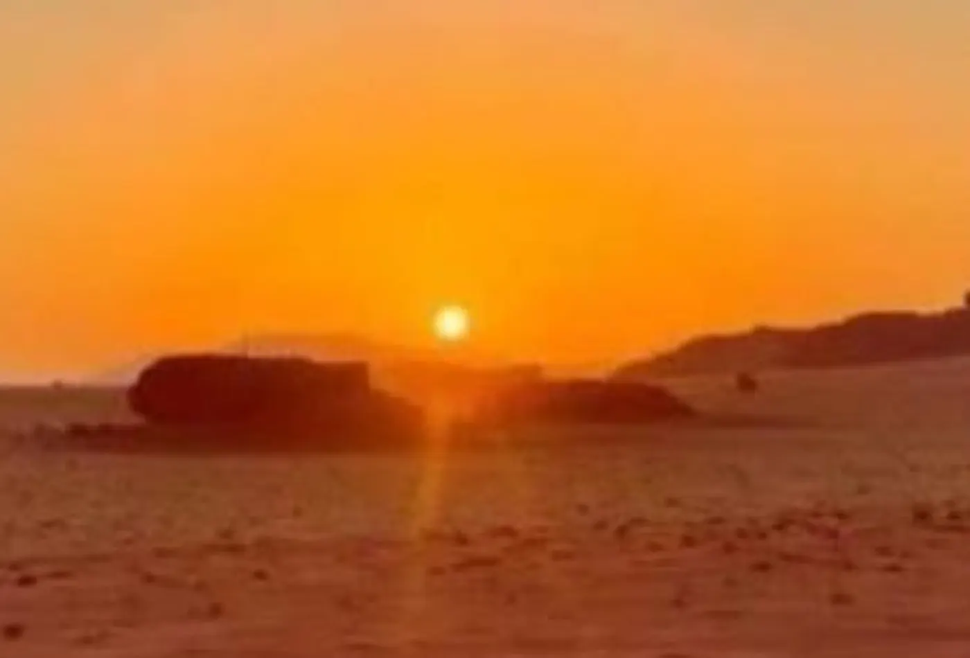 Sonnenuntergang in der Wüste